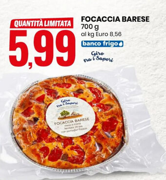 Eurospin FOCACCIA BARESE 700 g offerta