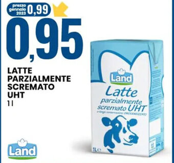 Eurospin LATTE PARZIALMENTE SCREMATO UHT 1 l offerta