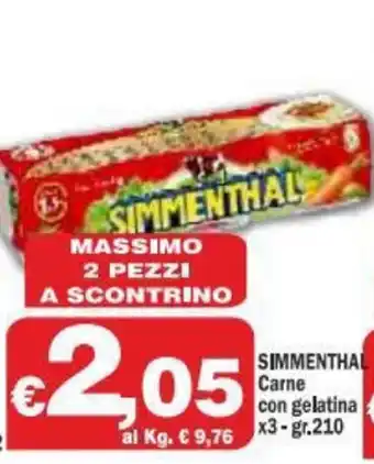 Simmenthal Carne con gelatina x3 210gr.