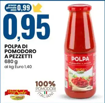 Eurospin POLPA DI POMODORO A PEZZETTI 680 g offerta