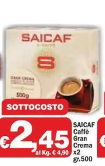 Saicaf Caffè Gran Crema x2 500gr.