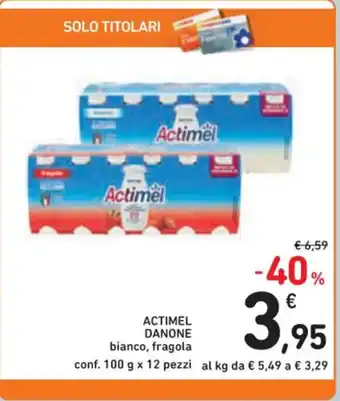 Spazio Conad ACTIMEL DANONE conf. 100 g x 12 pezzi offerta