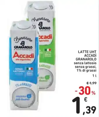 LATTE UHT ACCADI GRANAROLO 1 L