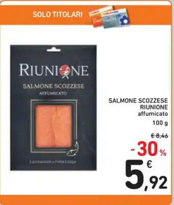 Spazio Conad SALMONE SCOZZESE RIUNIONE affumicato 100 g offerta
