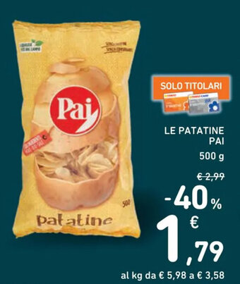 LE PATATINE PAI 500 g