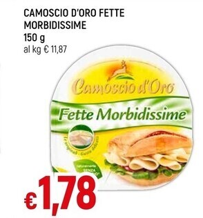 Famila Camoscio d'oro fette morbidissime offerta
