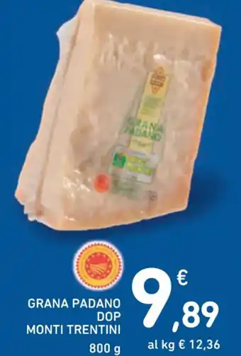 Spazio Conad GRANA PADANO MONTI TRENTINI DOP 800 g offerta