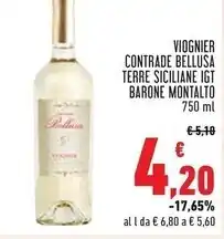 Conad Superstore Barone montalto viognier contrade bellusa terre siciliane igt offerta