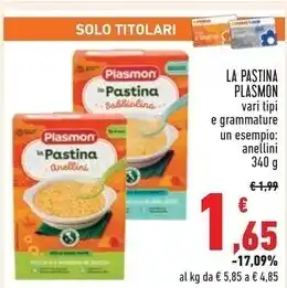 Conad Superstore Plasmon la pastina offerta