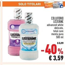 Conad Superstore Listerine collutorio offerta