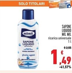 Conad Superstore Mil mil sapone liquido offerta