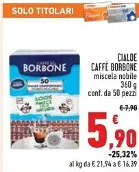 Conad Superstore Caffe borbone cialde caffe offerta