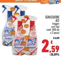 Conad Superstore Ace sgrassatore offerta