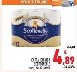 Conad Superstore Scottex carta igienica scottonelle offerta