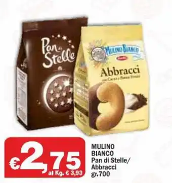 Primo Prezzo Mulino Bianco Pan di Stelle/Abbracci 700gr offerta