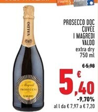 Conad Superstore Valdo prosecco doc cuvée i magredi offerta