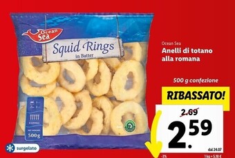 Lidl Ocean sea anelli di totano alla romana offerta