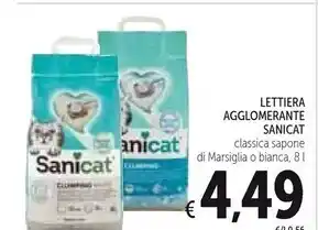 Spazio Conad Sanicat lettiera agglomerante classica offerta