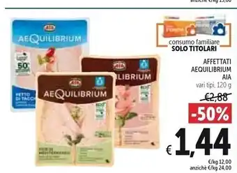 Spazio Conad Aia affettati aequilibrium offerta
