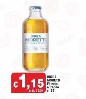 Birra Moretti Filtrata a freddo 55cl