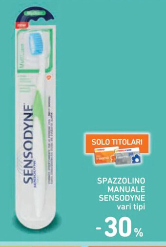 Spazio Conad SPAZZOLINO MANUALE SENSODYNE vari tipi offerta