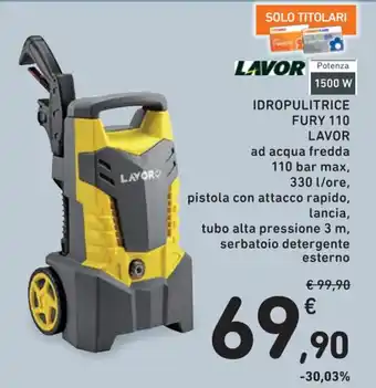 Spazio Conad LAVOR IDROPULITRICE FURY 110 offerta