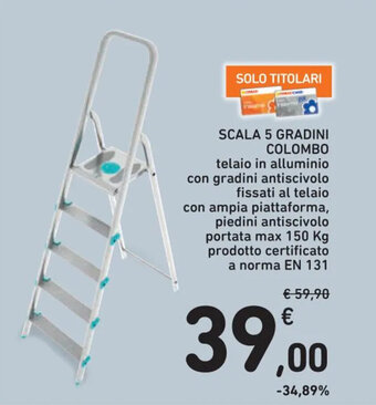 Spazio Conad SCALA 5 GRADINI COLOMBO offerta