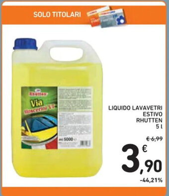LIQUIDO LAVAVETRI ESTIVO RHUTTEN 5 l