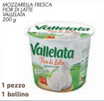 Spazio Conad MOZZARELLA FRESCA FIOR DI LATTE VALLELATA 200 g offerta