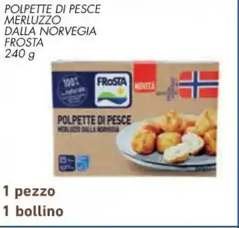 Spazio Conad POLPETTE DI PESCE MERLUZZO DALLA NORVEGIA FROSTA 240 g offerta