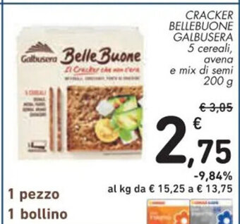 Spazio Conad CRACKER BELLEBUONE GALBUSERA 200 g offerta