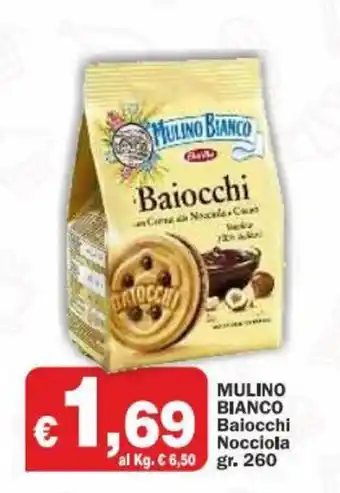 Primo Prezzo Mulino Bianco Baiocchi Nocciola 260gr offerta