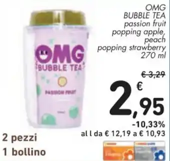 Spazio Conad OMG BUBBLE TEA 270 ml offerta