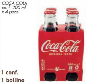 Spazio Conad COCA COLA conf. 200 ml x 4 pezzi offerta