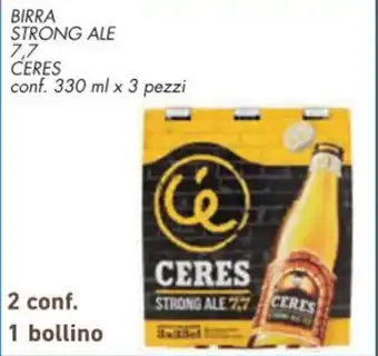 Spazio Conad BIRRA STRONG ALE 7,7 CERES conf. 330 ml x 3 pezzi offerta