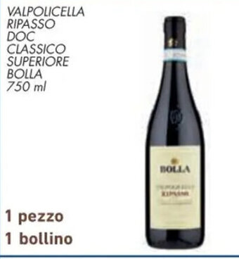 Spazio Conad VALPOLICELLA RIPASSO DOC CLASSICO SUPERIORE BOLLA 750 ml offerta