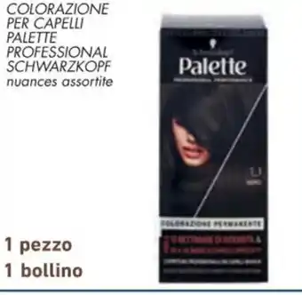 Spazio Conad COLORAZIONE PER CAPELLI PALETTE PROFESSIONAL SCHWARZKOPF nuances assortite offerta
