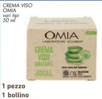 Spazio Conad CREMA VISO OMIA vari tipi 50 ml offerta