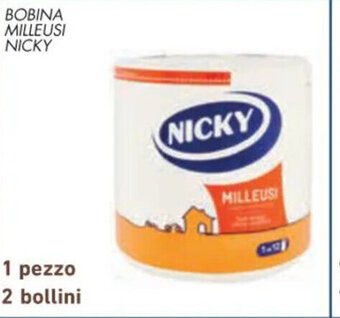 Spazio Conad BOBINA MILLEUSI NICKY offerta