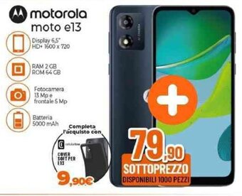 Expert motorola moto e13 offerta
