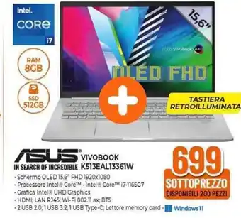 Expert Asus Vivobook K513EAL13361W offerta