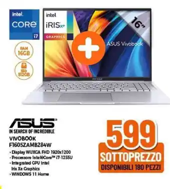 Expert ASUS Vivobook F1605ZAMB284W offerta