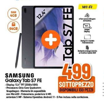 Expert SAMSUNG Galaxy Tab S7 FE offerta