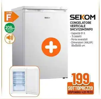 Expert SEKOM CONGELATORE VERTICALE SHCV12SM3WF0 offerta