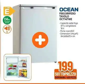 Expert OCEAN FRIGORIFERO TAVOLO OCT147WE offerta