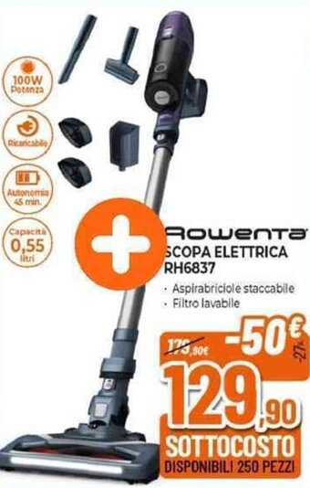 Expert Rowenta SCOPA ELETTRICA RH6837 offerta