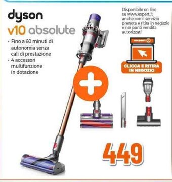Expert dyson v10 absolute offerta
