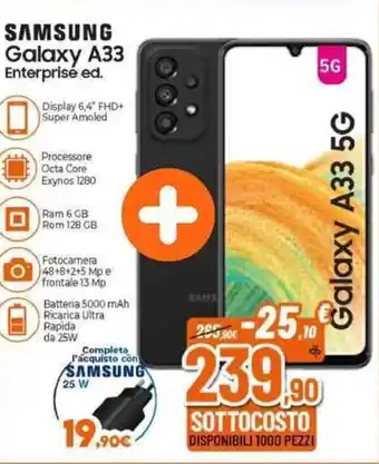 Expert SAMSUNG Galaxy A33 offerta