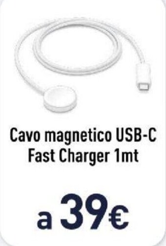 Unieuro Cavo magnetico USB-C Fast Charger 1mt offerta