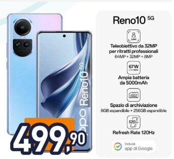 Unieuro Reno10 5G offerta